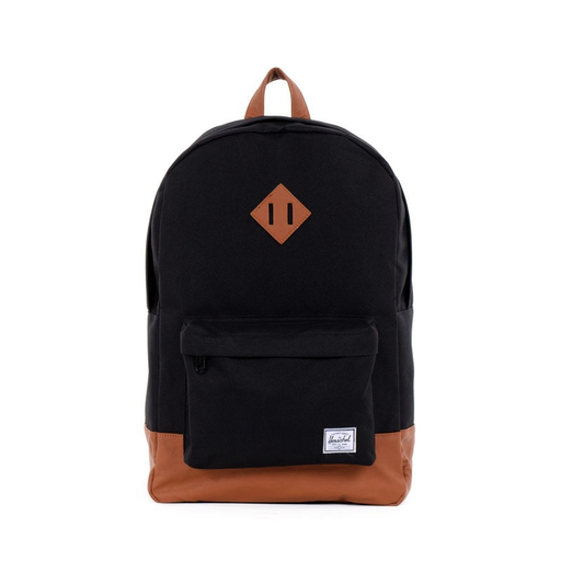 [10007-02462-OS] Herschel Supply Heritage Backpack - Black/Saddle Brown