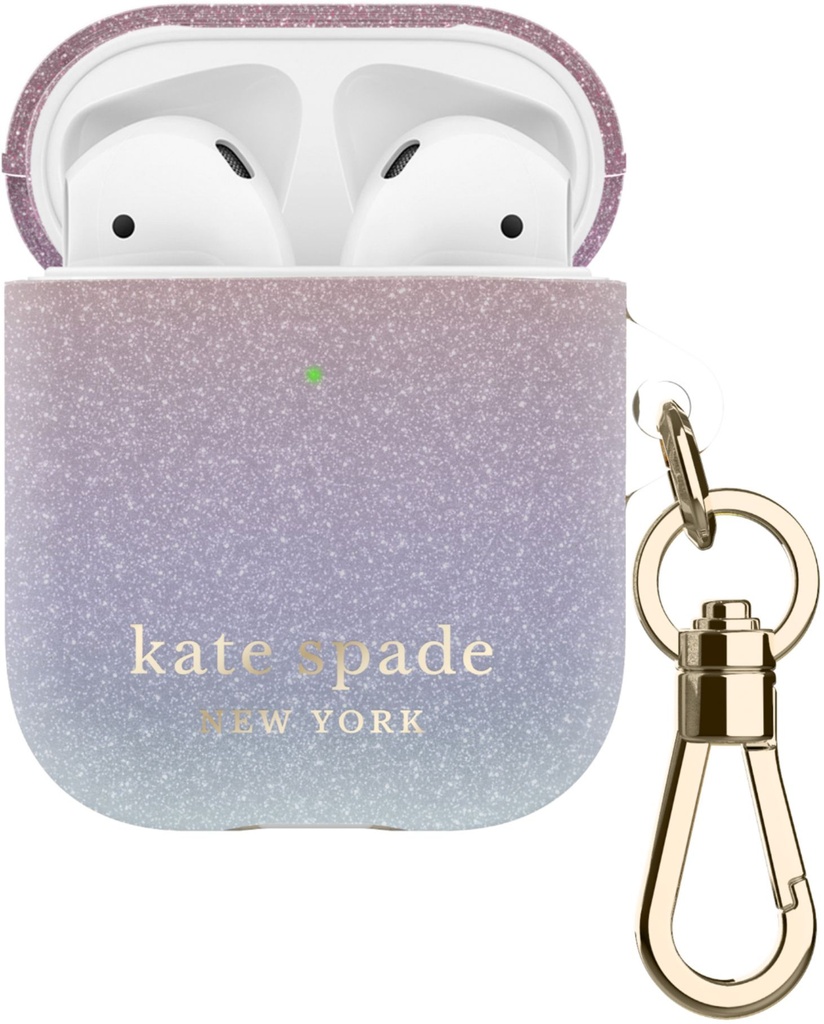 kate spade New York Protective Case for AirPods (1st & 2nd Generation) -  Ombre Glitter Pink | JumpPlus
