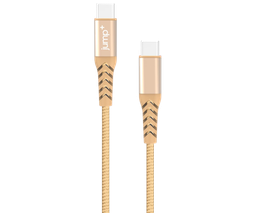 [JP-2060] jump+ USB-C to USB-C 1M Braided Cable - Gold