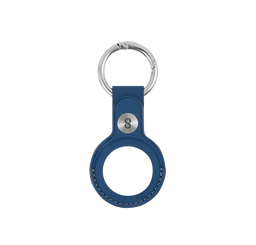 [LGX-13253] Logiix Leather Key Tag for AirTag with grey stitching - Navy