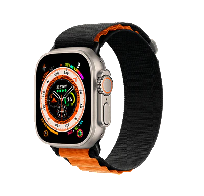 [FT8312] FURO Alpine Band Ultra for Apple Watch 42mm/44mm/45mm/46mm/49mm - Black/Orange
