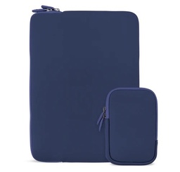 [LGX-13482] Logiix Vibrance Essential MacBook sleeve for up to 14-inch with Pouch - Midnight Blue