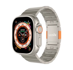 [LGX-13547] Logiix Titan Link Apple Watch Ultra Band 42/44/45/49mm - Steel/Titanium Finish