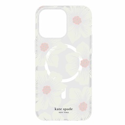 [KS052610] kate spade new york Protective Hardshell with MagSafe for iPhone 15 Pro Max - Hollyhock Cream