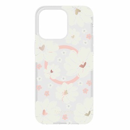 [KS052612] kate spade new york Protective Hardshell with MagSafe for iPhone 15 Pro Max - Classic Peony Cream