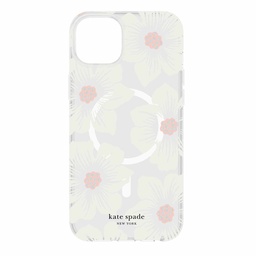 [KS052544] kate spade new york Protective Hardshell with MagSafe for iPhone 15 Plus - Hollyhock Cream