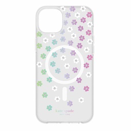 [KS052568] kate spade new york Protective Hardshell with MagSafe for iPhone 15 Plus - Scattered Flowers