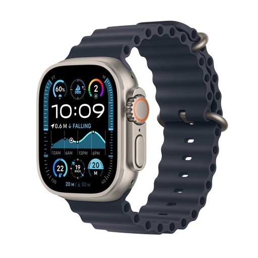 [3M577LL/A] Apple Watch Ultra 2 GPS + Cellular, 49mm Titanium Case with Blue Ocean Band (Demo)
