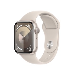 [MR973CL/A-OB] Apple Watch Series 9 Starlight Aluminium Case with Starlight Sport Band (45mm, GPS) - Open Box