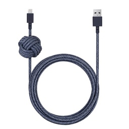 [NU-NCABLE-KV-L-IND] Native Union 3M USB to Lightning Knot Night Cable - Indigo