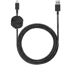 [NCABLE-KV-L-CS-BLK] Native Union 3M USB to Lightning Knot Night Cable - Cosmos Black