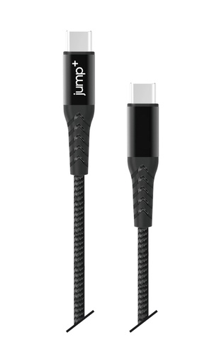 [JP-2101] jump+ USB-C to USB-C 1M Braided Pro Cable - Black