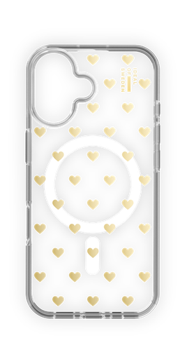 [IDCLCMS-I2461-506] Ideal of Sweden Clear Case with MagSafe for iPhone 16 - Golden Hearts