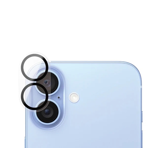 [PG-1279] PanzerGlass Camera Lens Protector for iPhone 16 / 16 Plus - Clear / Black