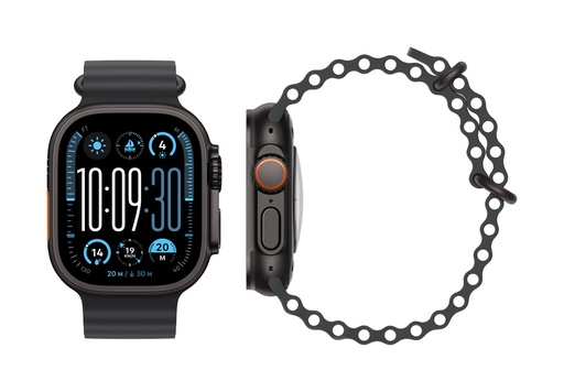 [3N457LL/A] Apple Watch Ultra 2 GPS + Cellular 49mm Black Titanium Case with Black Ocean Band (Demo)