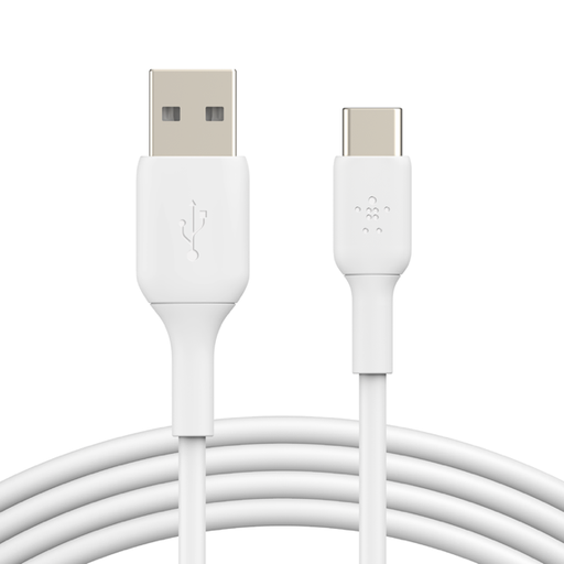 [CAB001bt1MWH2PK] Belkin BoostCharge USB-C to USB-A Cable 1m (2 Pack) - White
