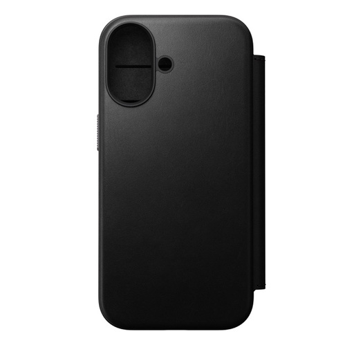 [NM014216858] Nomad Modern Leather Folio Case with MagSafe for iPhone 17 - Black