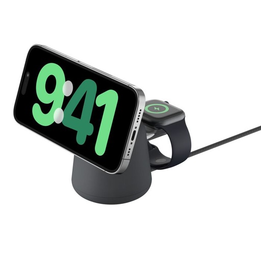 [WIZ020ttH36] Belkin 2-in-1 Wireless Charging Dock with MagSafe 15W (watch / phone)