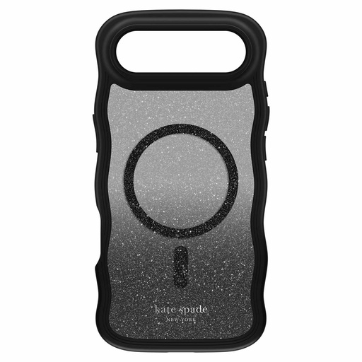 [KS057492] kate spade new york Wavy Protective Hardshell with MagSafe for iPhone Air - Nightfall Black