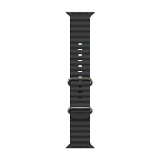 [MXTL3AM/A] 42mm/44mm/45mm/46mm/49mm Black Ocean Band - Natural Titanium Finish