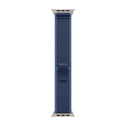 [MFT64AM/A] 49mm Blue/Bright Blue Trail Loop – S/M - Natural Titanium Finish