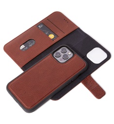 [D21IPO67DW4CBN] Decoded Leather Detachable Wallet iPhone 12 Pro Max - Brown - Made for MagSafe