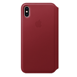 [MRX32ZM/A] Apple iPhone XS Max Leather Folio - (PRODUCT)RED