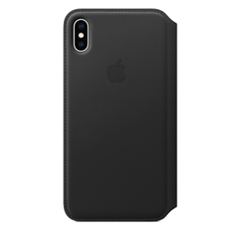 [MRX22ZM/A] Apple iPhone XS Max Leather Folio - Black
