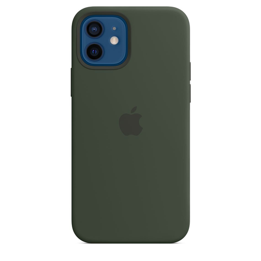 [MHL33ZM/A] Apple iPhone 12 | 12 Pro Silicone Case with MagSafe - Cypress Green