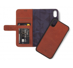 [D8IPO65DW1CBN] Decoded 2-in-1 Wallet Case for iPhone XS Max -Cinnamon Brown